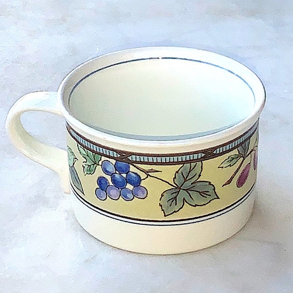 MIKASA GARDEN HARVEST FLAT COFFE CUP - Picture 1 of 6